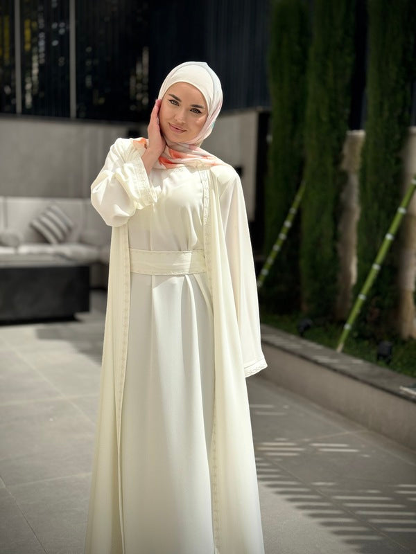 
                  
                    Elegant and Practical Two-Piece Abaya
                  
                