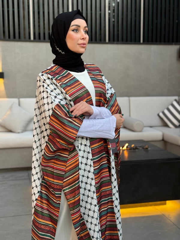 Unique Open Front Abaya Blending Heritage and Sophistication 2