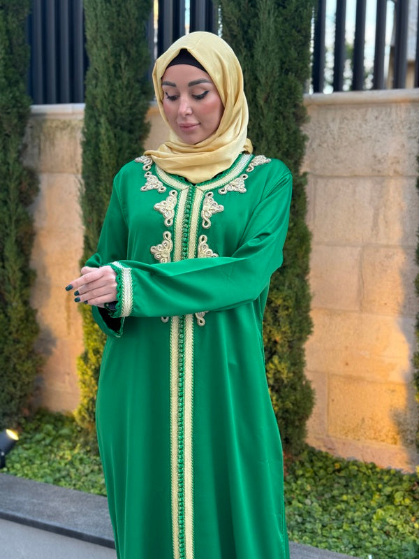 Emerald Green Kaftan – Al Karam Qadri