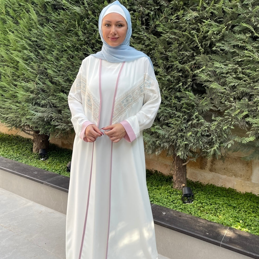 
                  
                    Two-Piece Colorful Embellished Abaya
                  
                