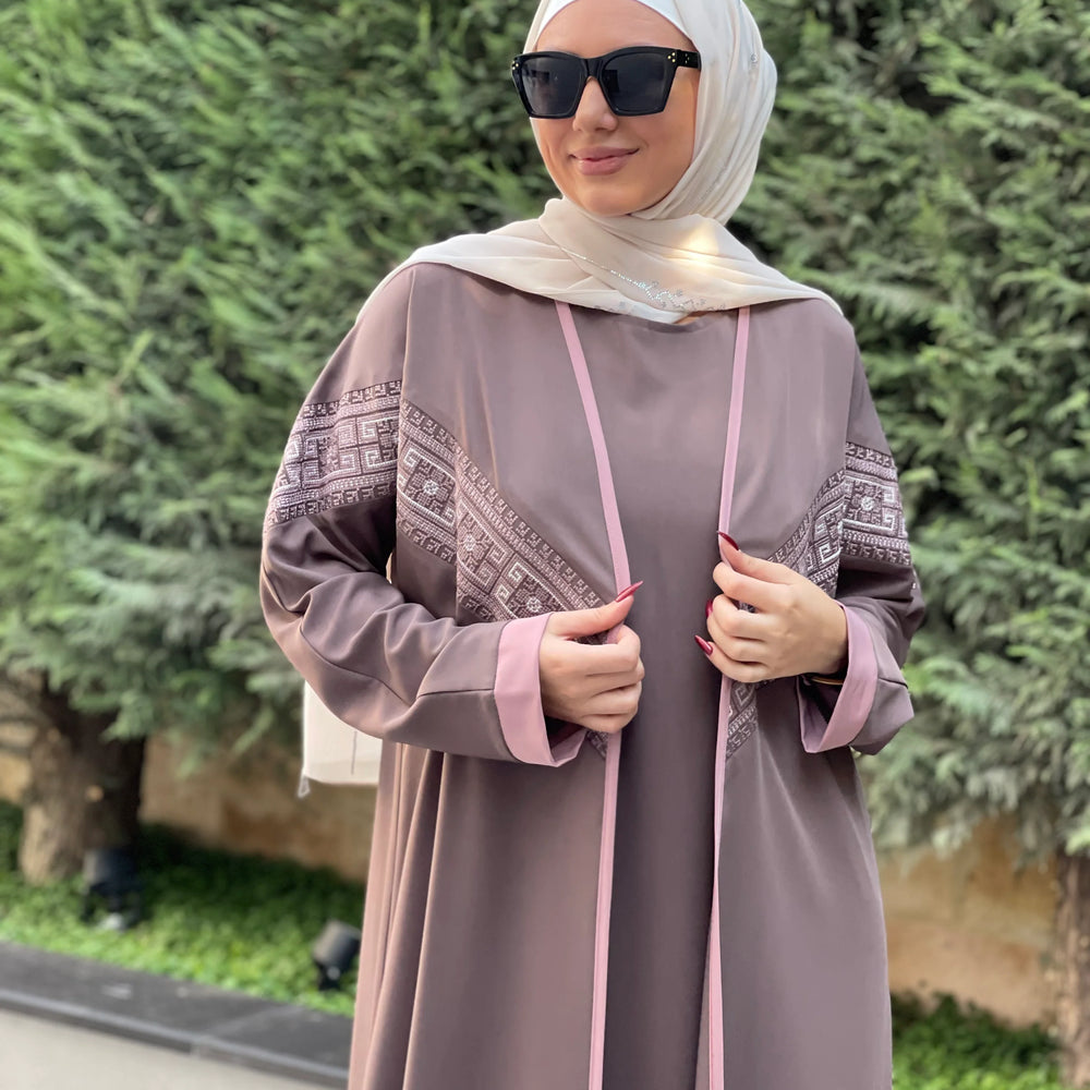
                  
                    Two-Piece Colorful Embellished Abaya
                  
                