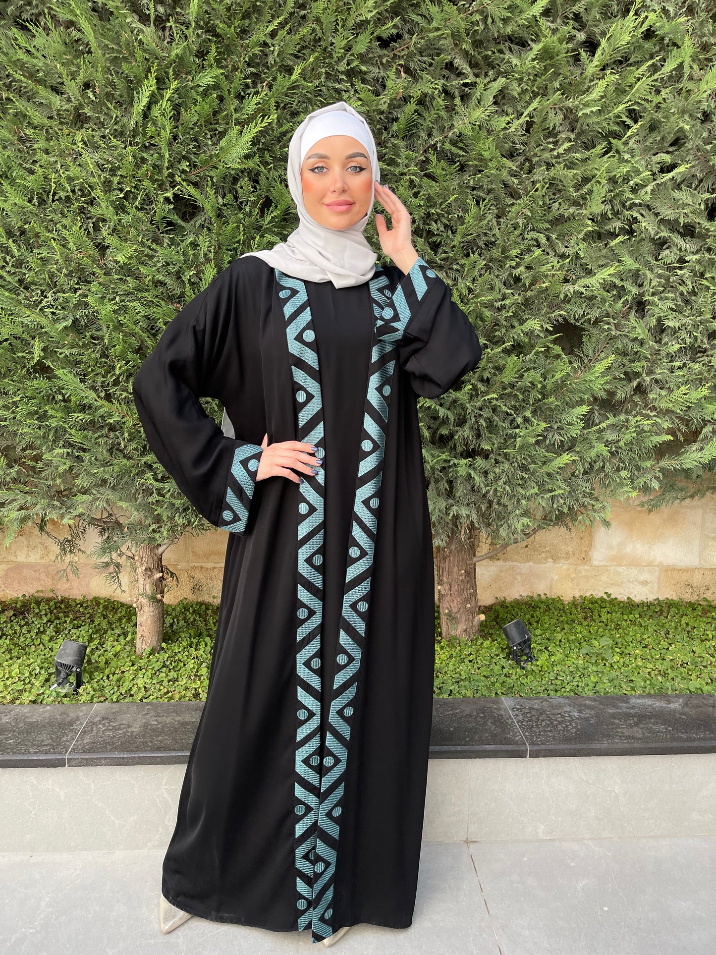 
                  
                    Abaya with Embroidery
                  
                