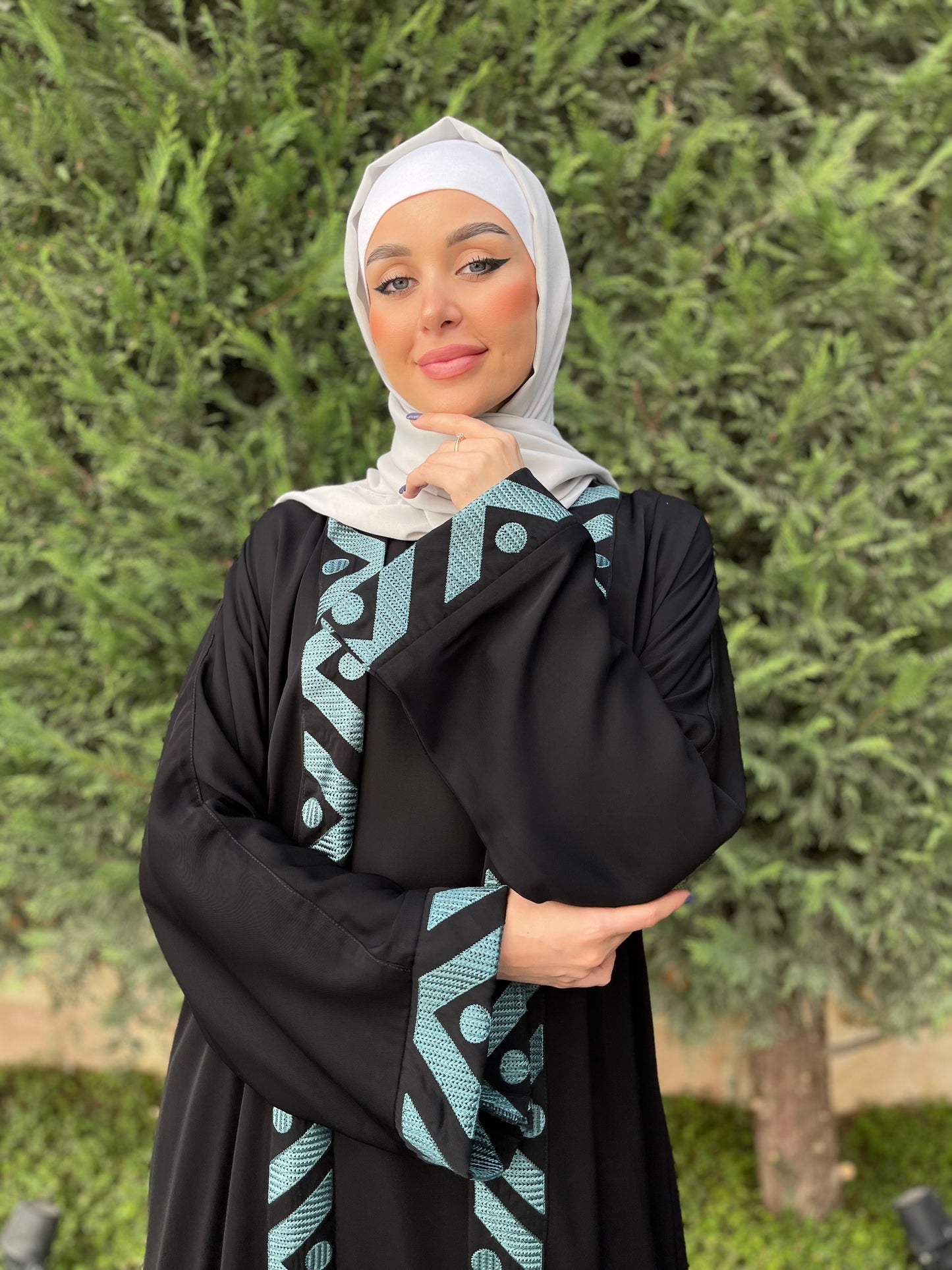 
                  
                    Abaya with Embroidery
                  
                