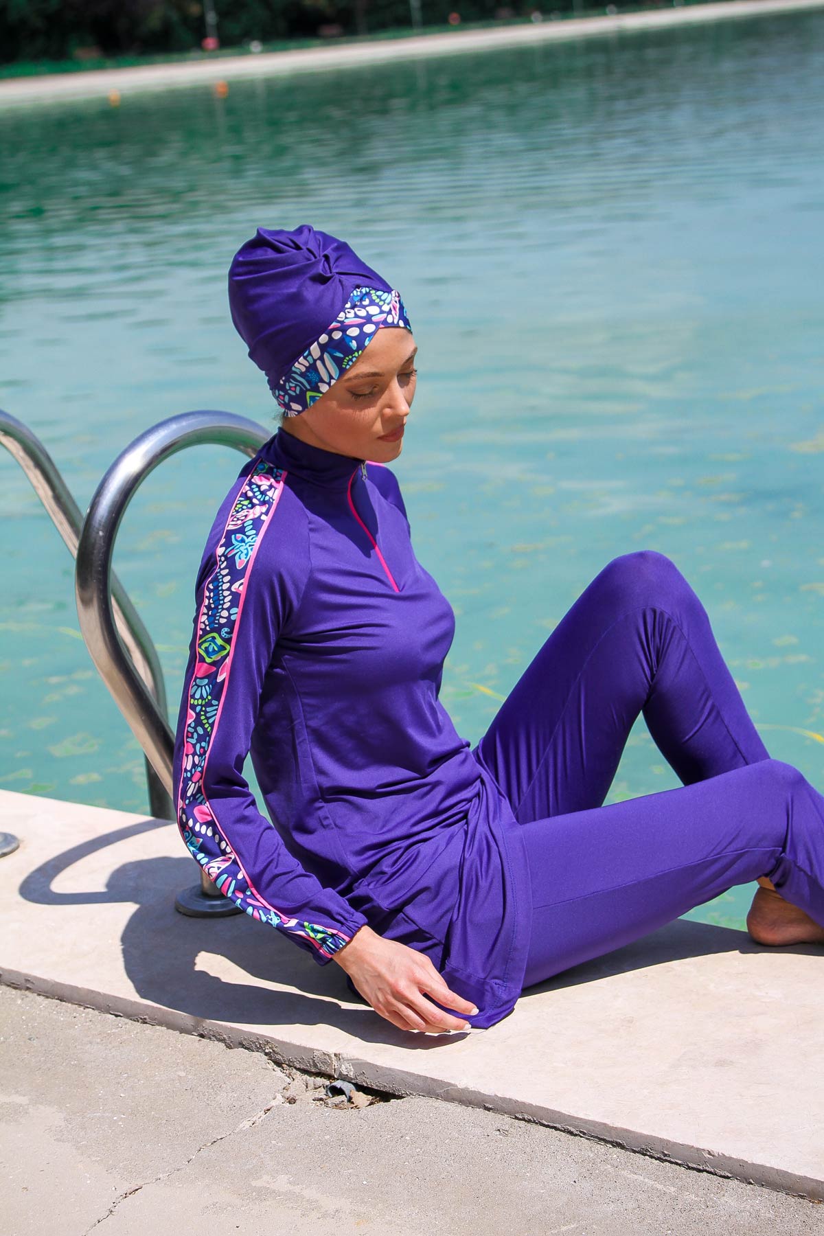 
                  
                    Fully Covered Hijab Swimwear
                  
                