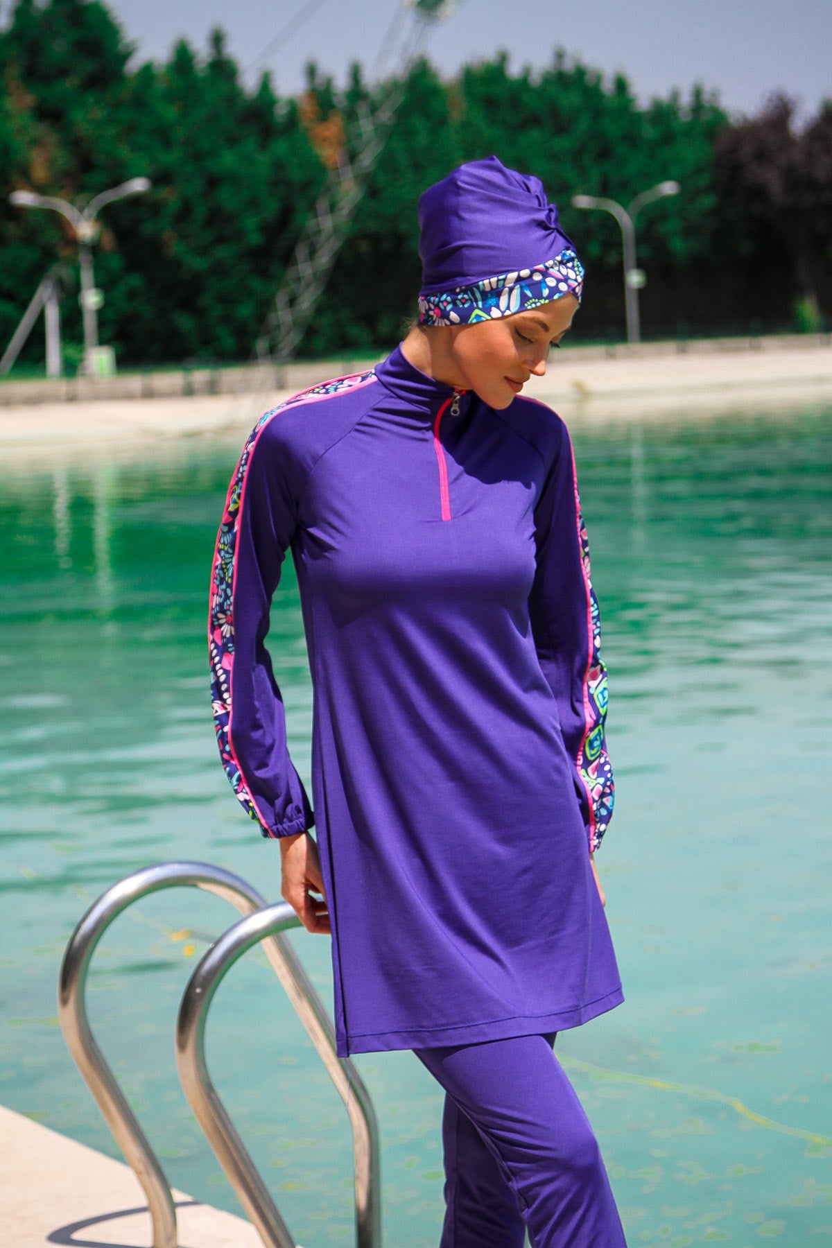 
                  
                    Fully Covered Hijab Swimwear
                  
                