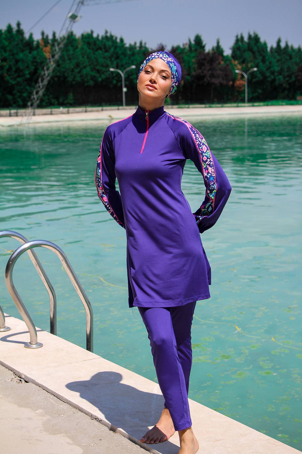 
                  
                    Fully Covered Hijab Swimwear
                  
                