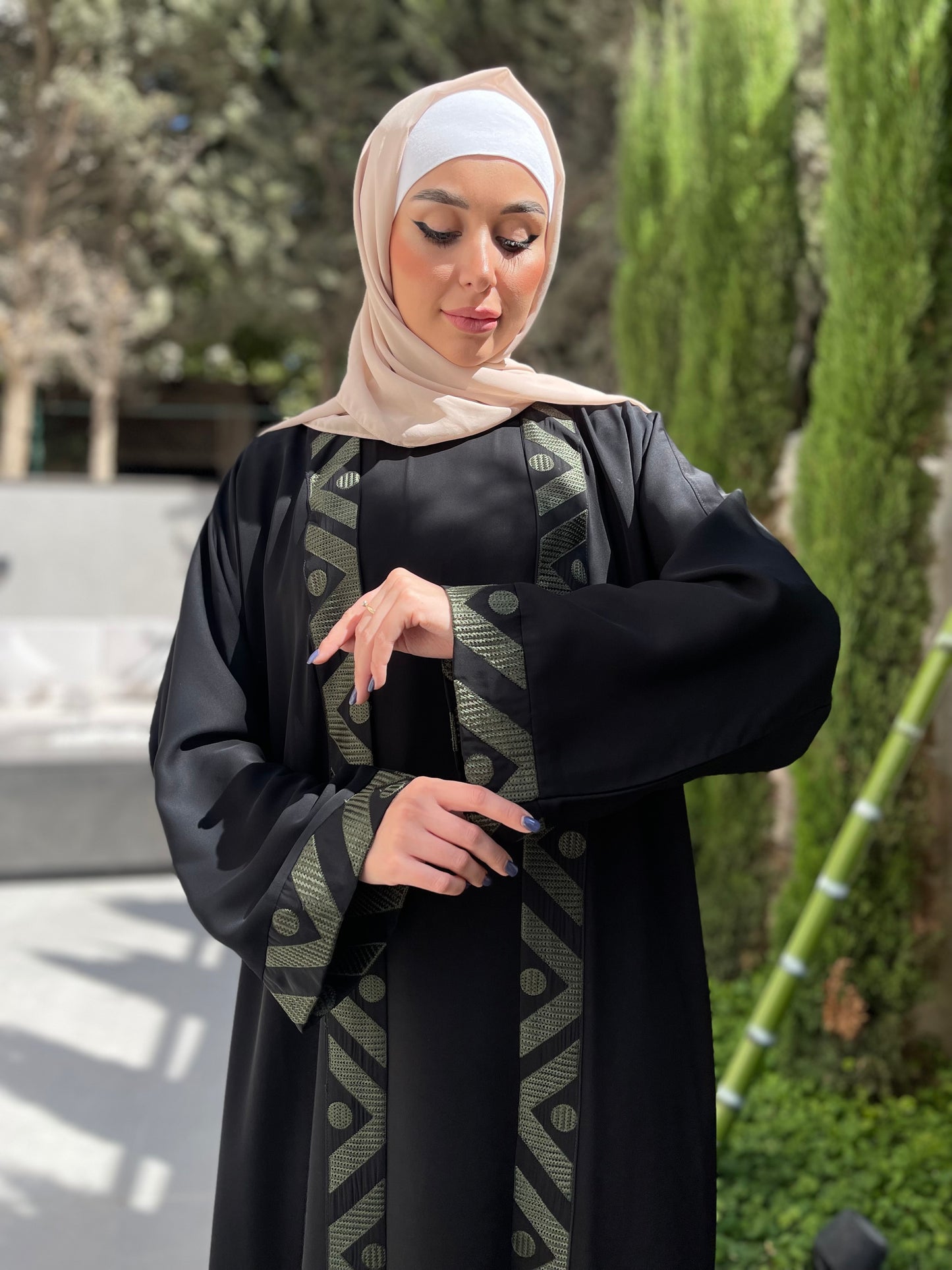
                  
                    Abaya with Embroidery
                  
                