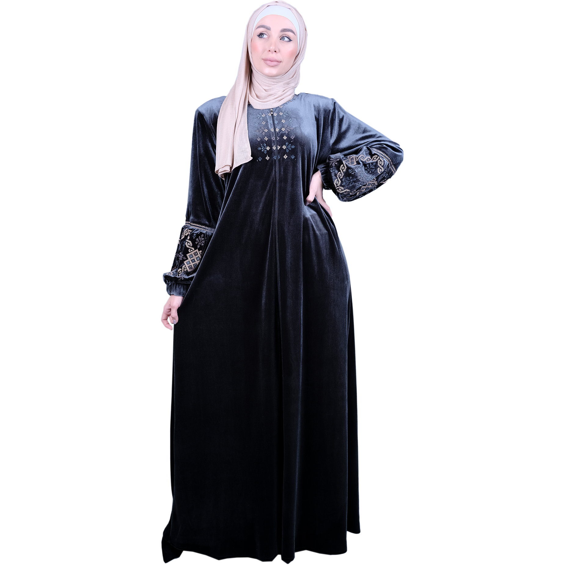 Velvet sales abaya designs