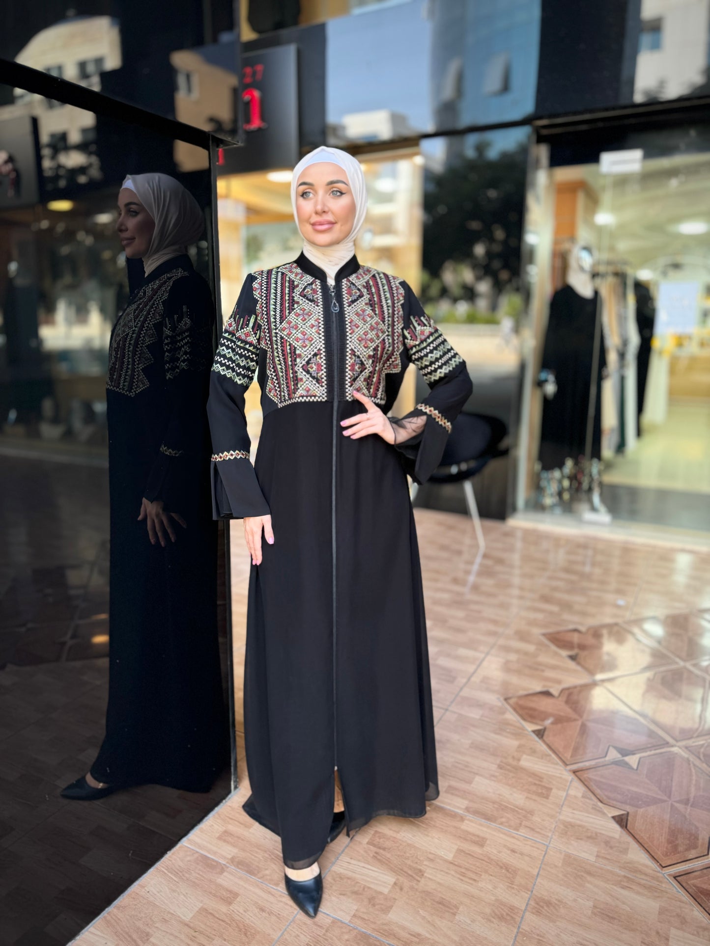 Stunning Embroidered Abaya