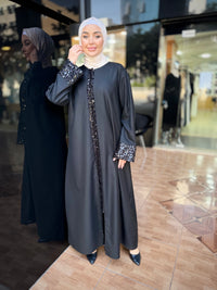Studded Formal Abaya - Al Karam Qadri 