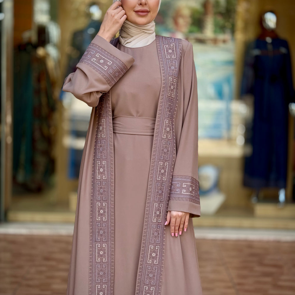 
                      
                        Embroidered Two Piece Abaya For Women
                      
                    