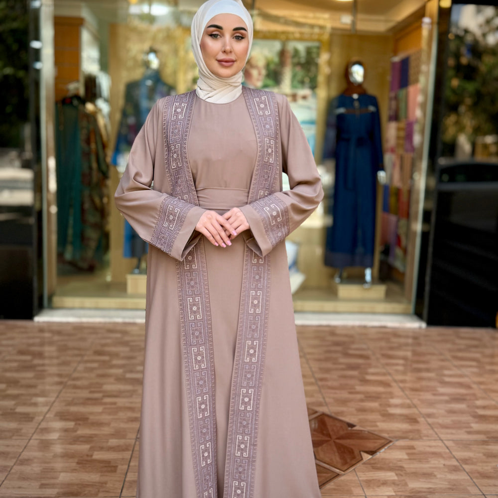 
                      
                        Embroidered Two Piece Abaya For Women
                      
                    