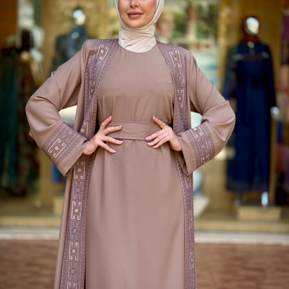 
                      
                        Embroidered Two Piece Abaya For Women
                      
                    