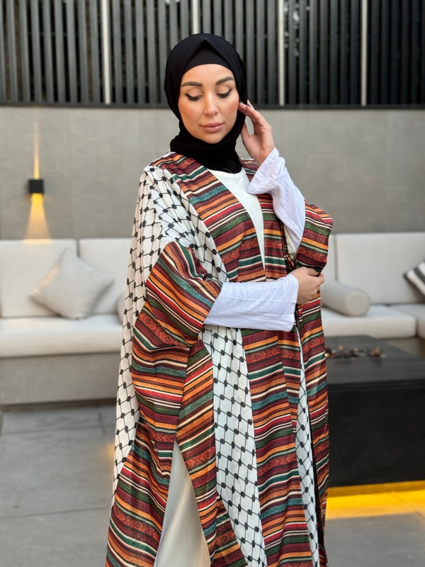 Unique Open-Front Abaya Blending Heritage and Sophistication