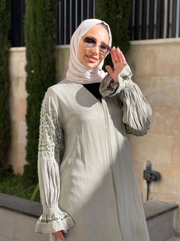 
                  
                    Embellished Open Abaya Cardigan
                  
                