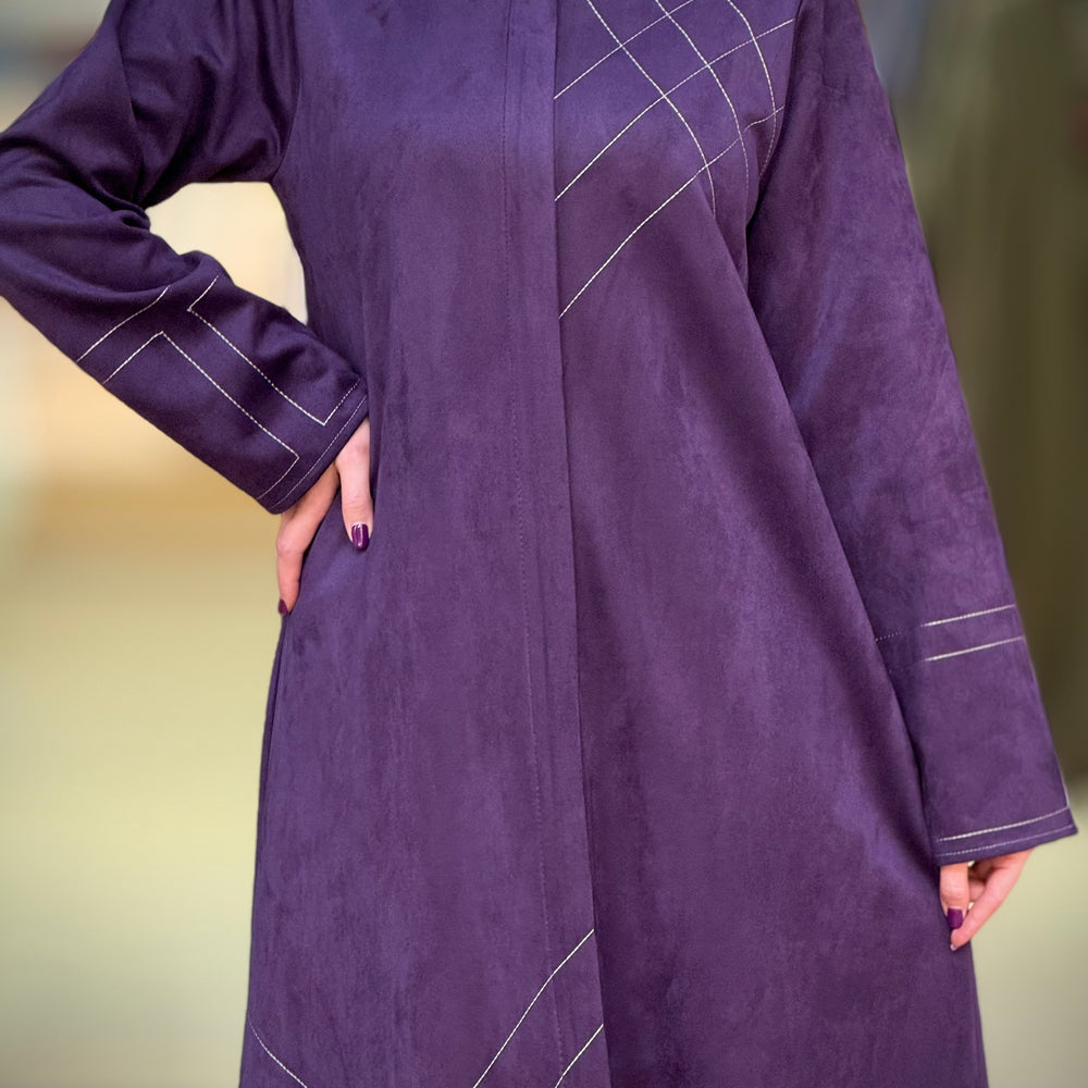 
                      
                        Luxurious Suede Abaya
                      
                    