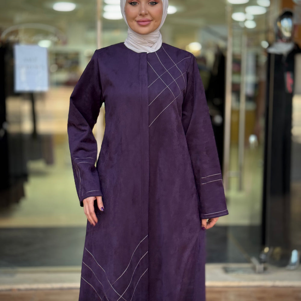 
                      
                        Luxurious Suede Abaya
                      
                    