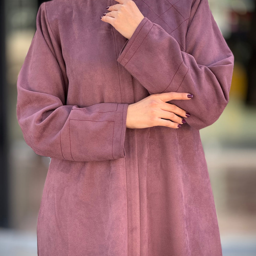 
                      
                        Luxurious Suede Abaya
                      
                    