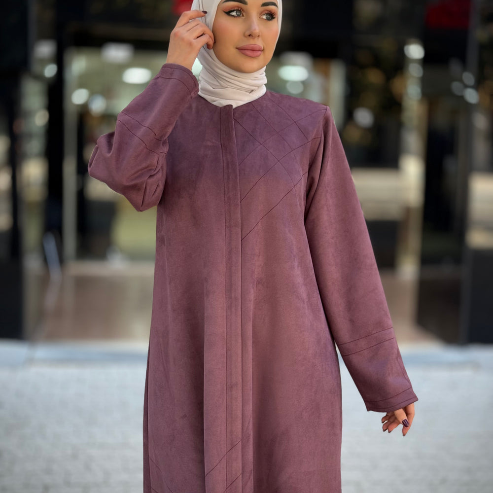 
                      
                        Luxurious Suede Abaya
                      
                    