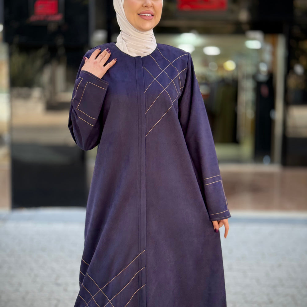 
                      
                        Luxurious Suede Abaya
                      
                    