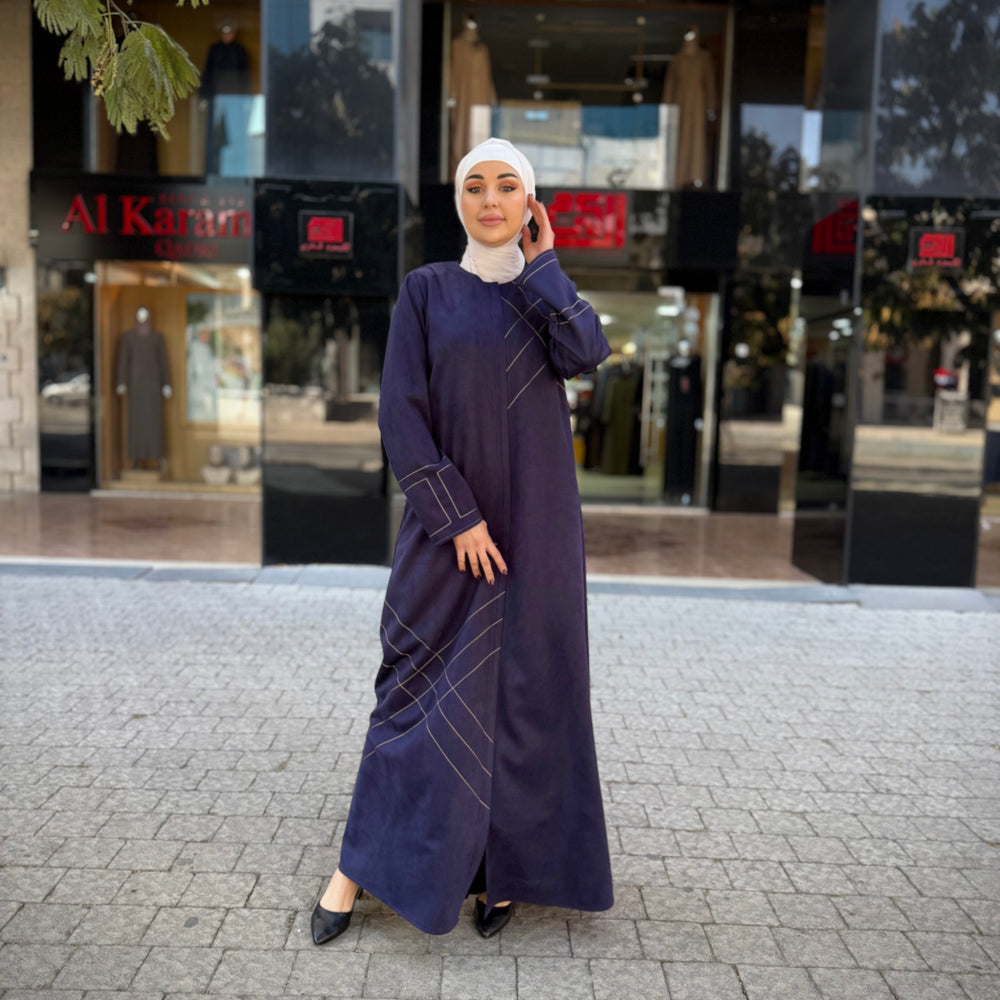 
                      
                        Luxurious Suede Abaya
                      
                    