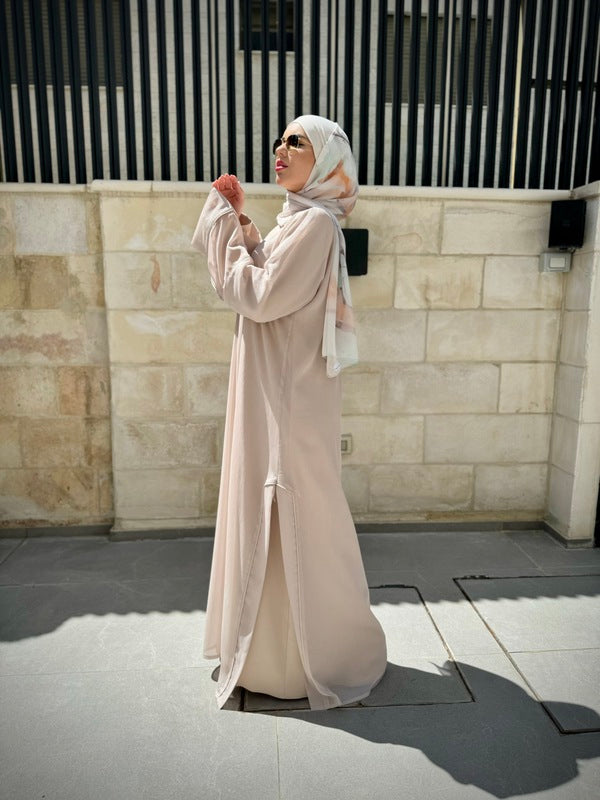 
                      
                        Modern Elegant Two-Piece Abaya
                      
                    