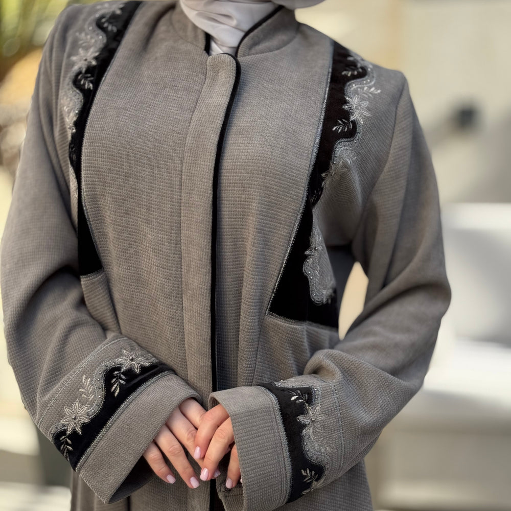 
                      
                        luxurious Woolen Abaya With Embroidery
                      
                    