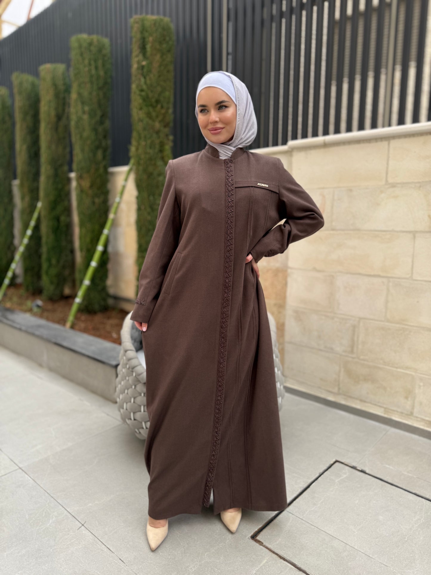 Embroidered Woolen Jilbab