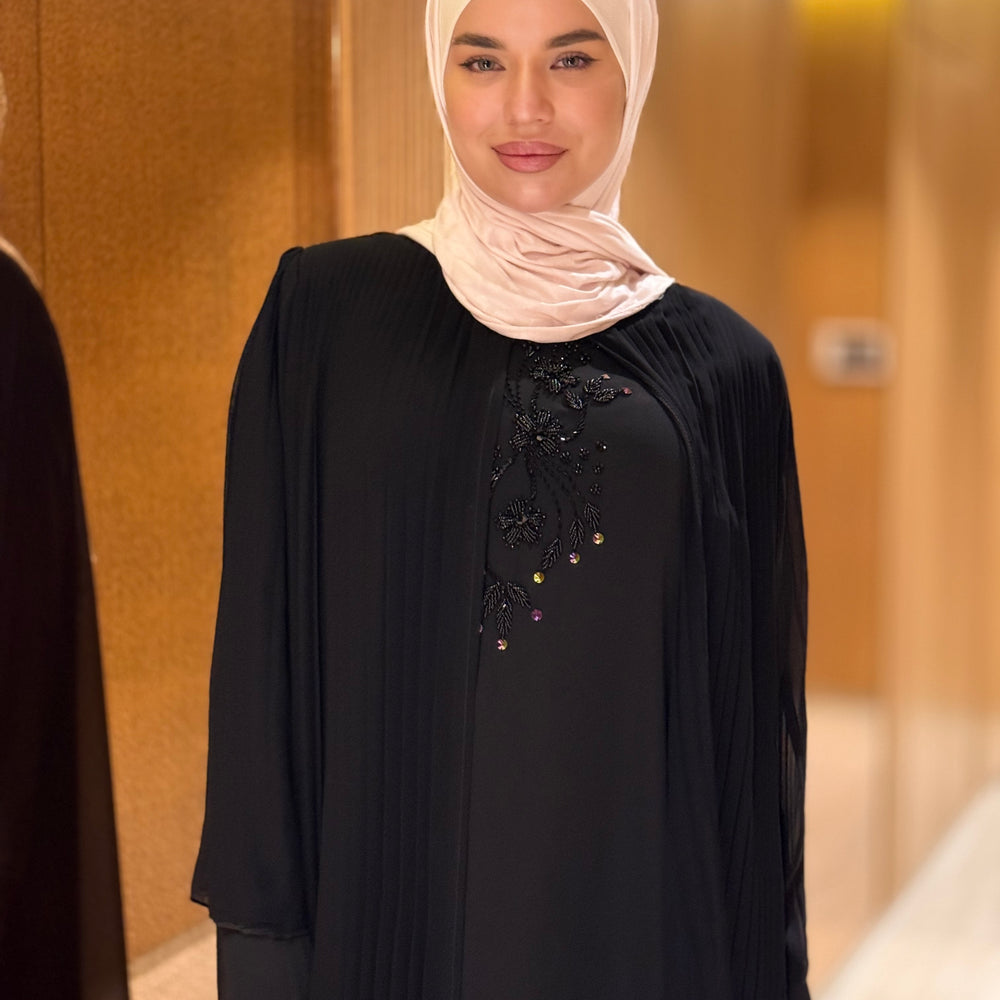 One Layered Elegant Black Abaya