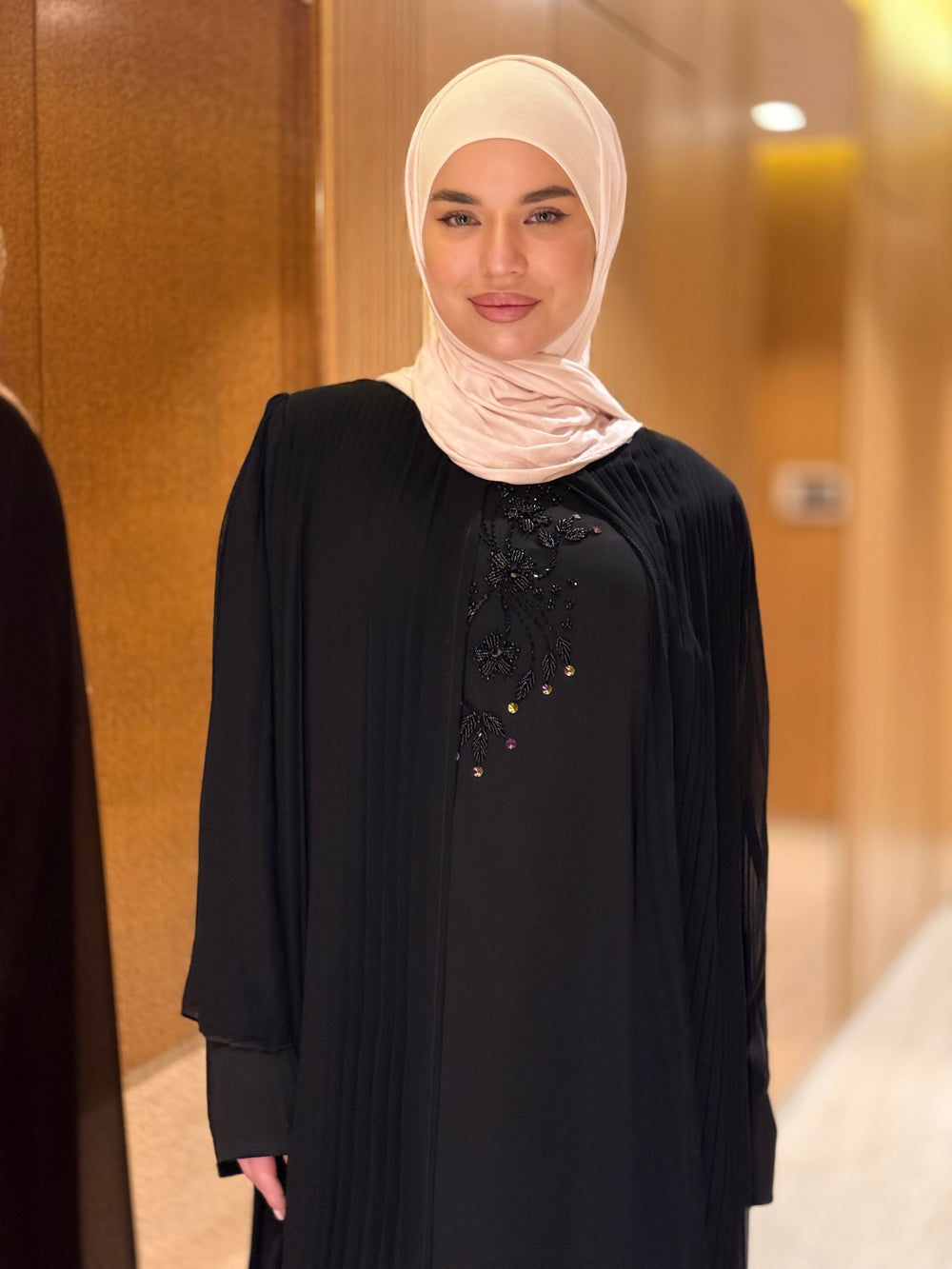 One Layered Elegant Black Abaya