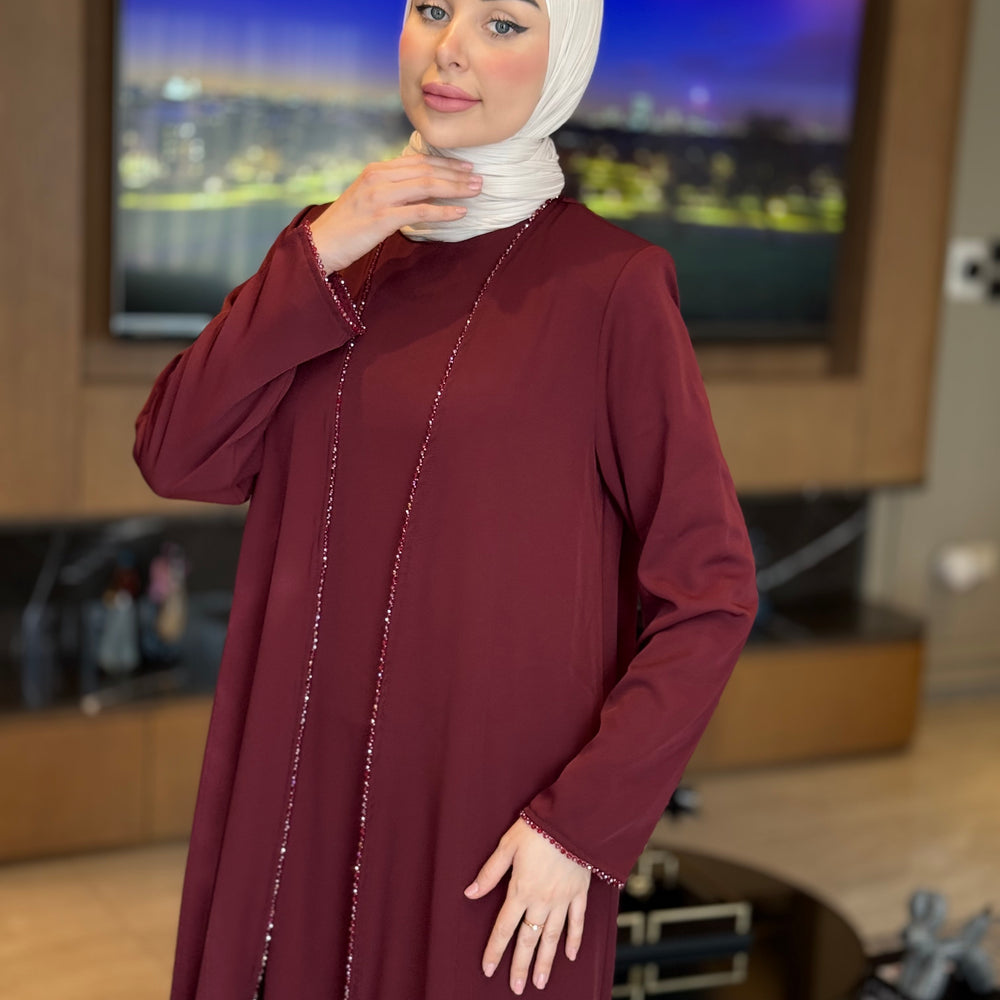 
                      
                        Modern Two-Layered Abaya
                      
                    