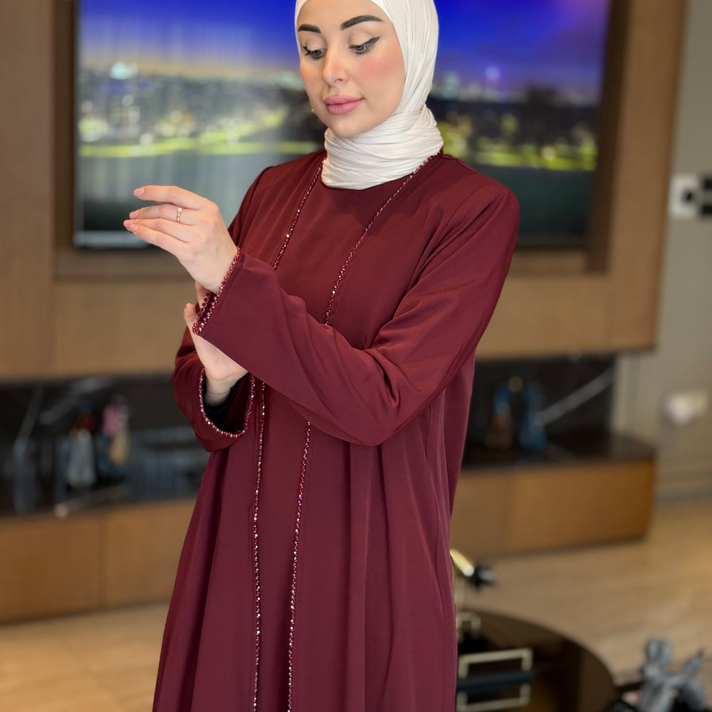 
                      
                        Modern Two-Layered Abaya
                      
                    