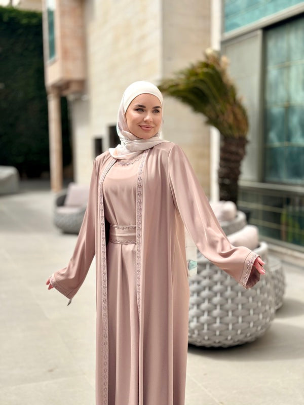 Elegant and Practical Two-Piece Abaya