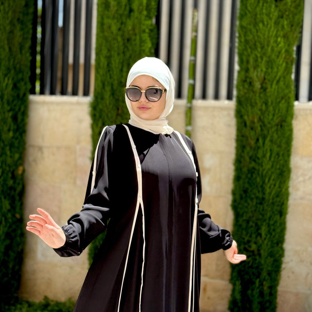 
                      
                        Daily Abaya With Pearl Details
                      
                    