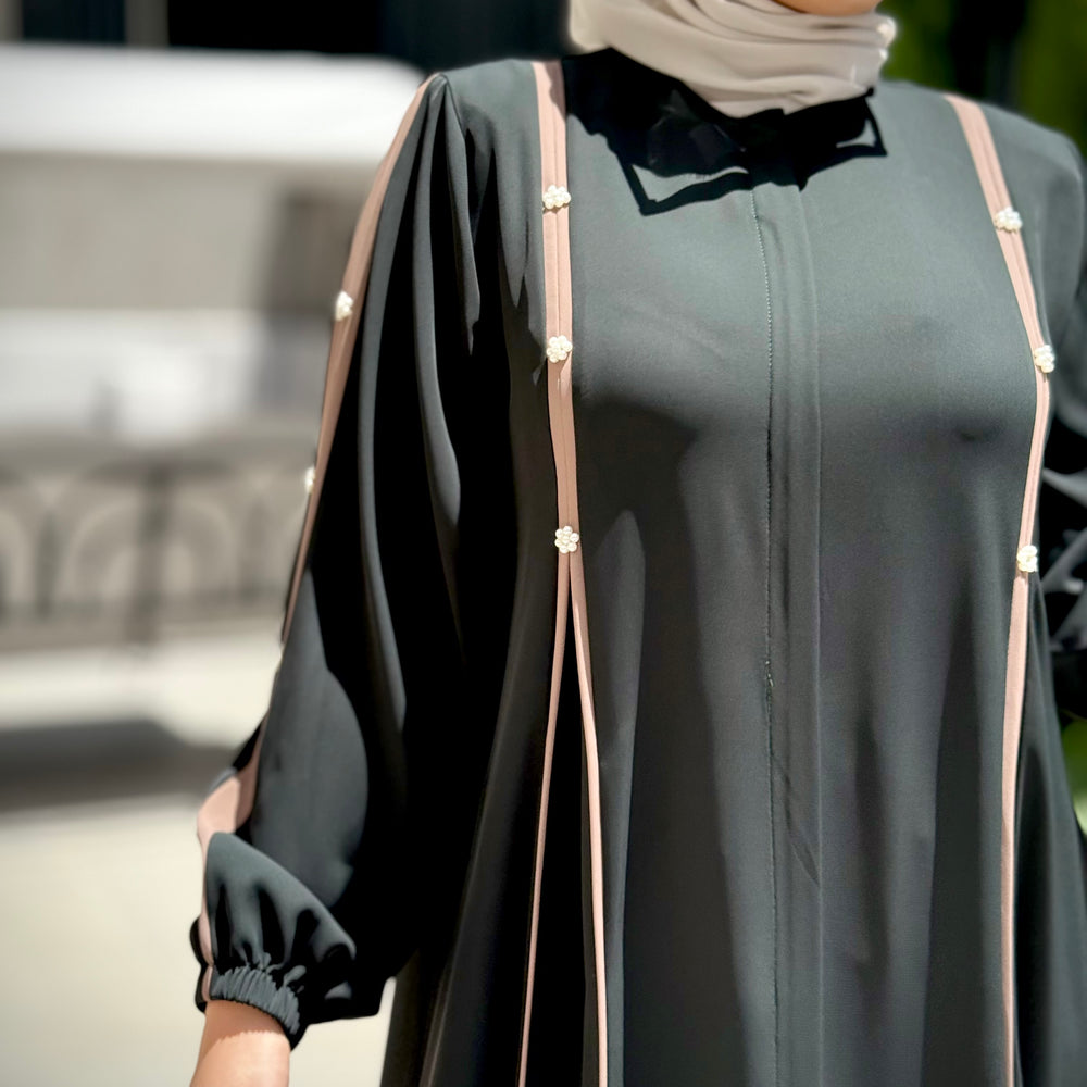 
                      
                        Daily Abaya With Pearl Details
                      
                    