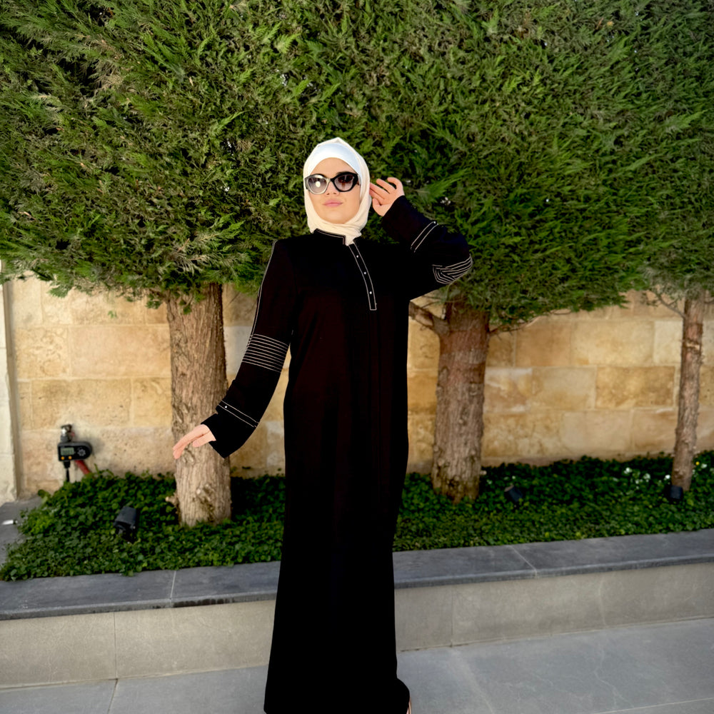 
                      
                        Elevate Your Look with This Modern  Abaya
                      
                    