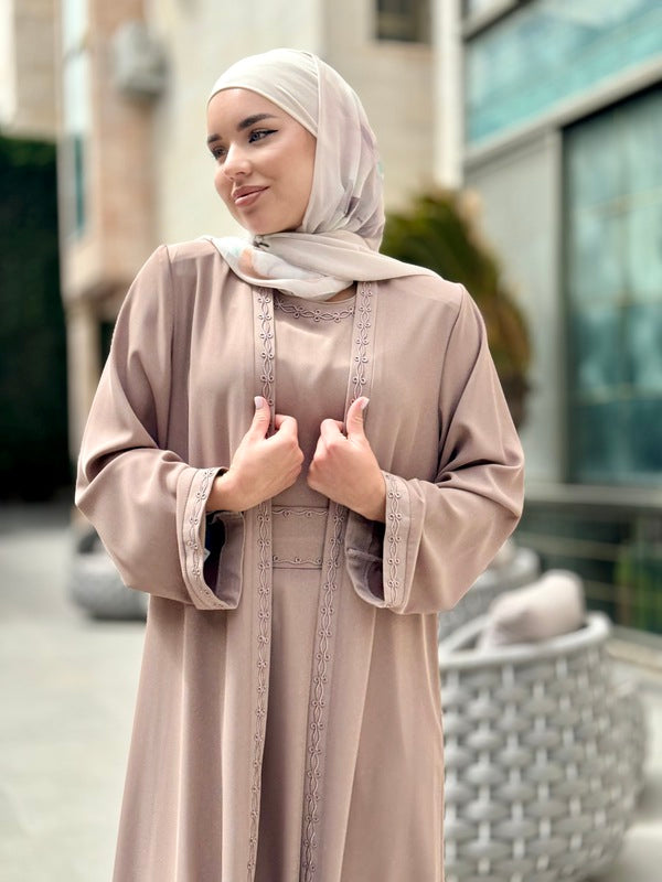 
                  
                    Elegant and Practical Two-Piece Abaya
                  
                