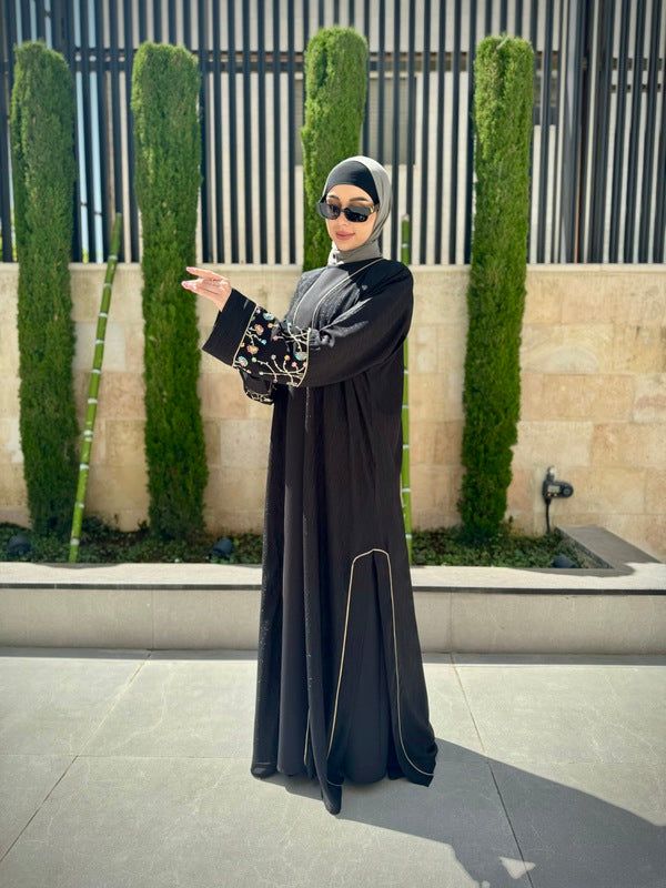 Black Sophisticated Two-Piece Abaya