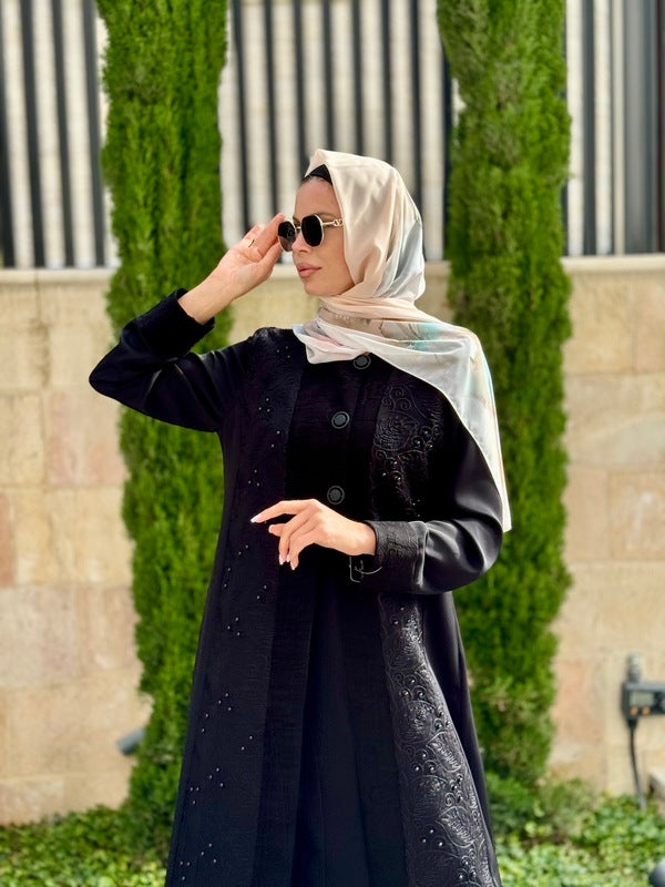 
                      
                        One Layered Elegant Abaya
                      
                    