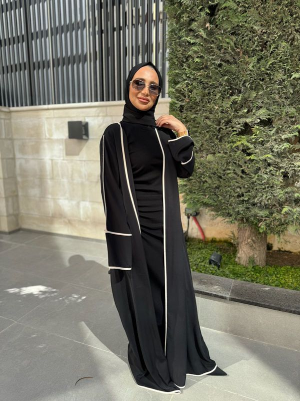 
                  
                    Black Open Abaya Cardigan
                  
                