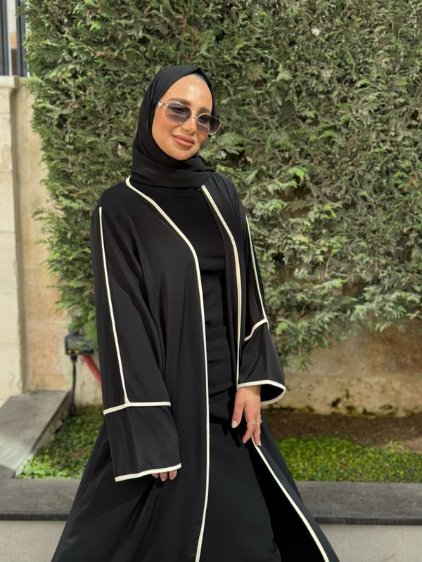 
                  
                    Black Open Abaya Cardigan
                  
                