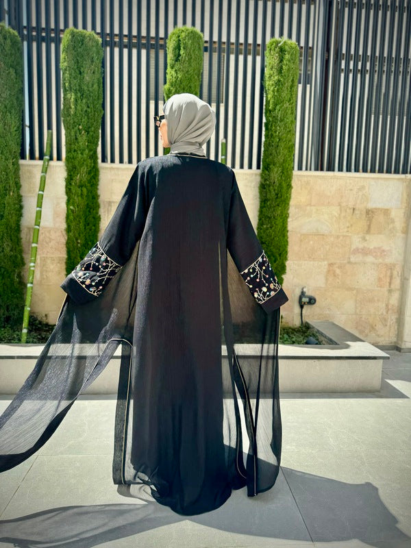 
                      
                        Black Sophisticated Two-Piece Abaya
                      
                    