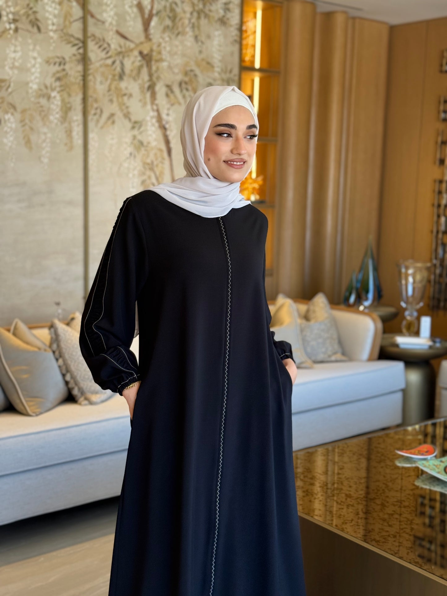 Elegant Abaya For Daily Wear maroon / 54 Elegant Abaya For Daily Wear maroon / 54