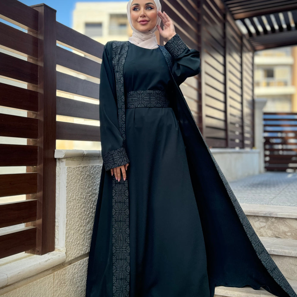 
                      
                        Unique Embroidered Abaya
                      
                    