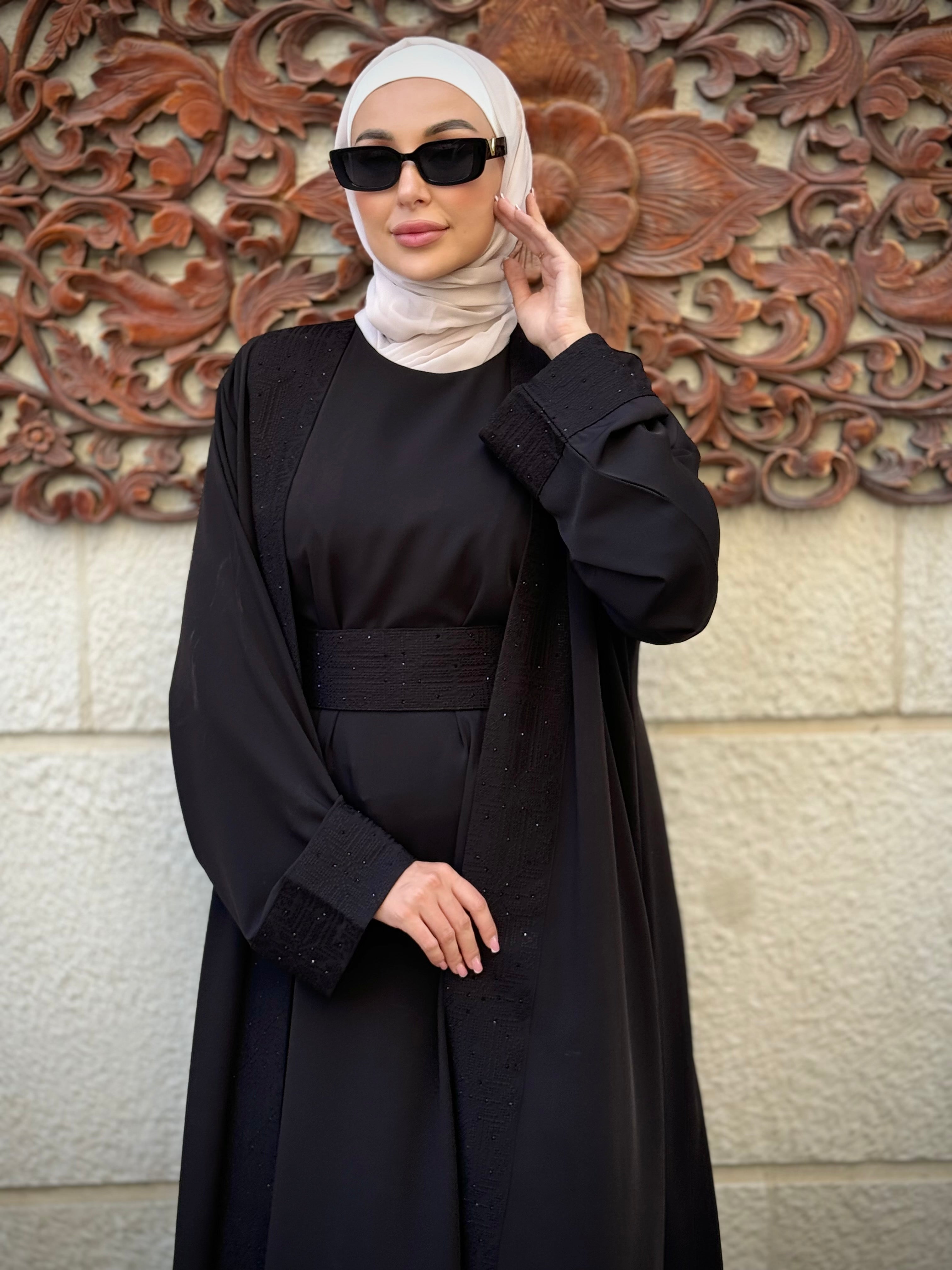 Unique Embroidered Abaya – Al Karam Qadri