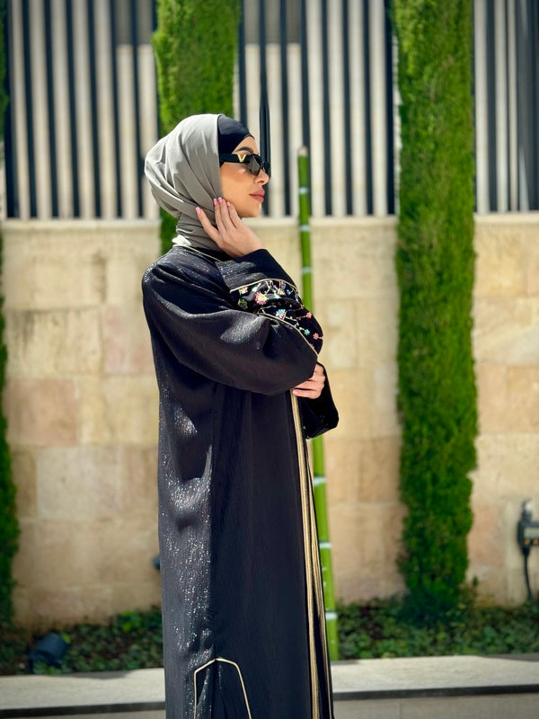 
                      
                        Black Sophisticated Two-Piece Abaya
                      
                    