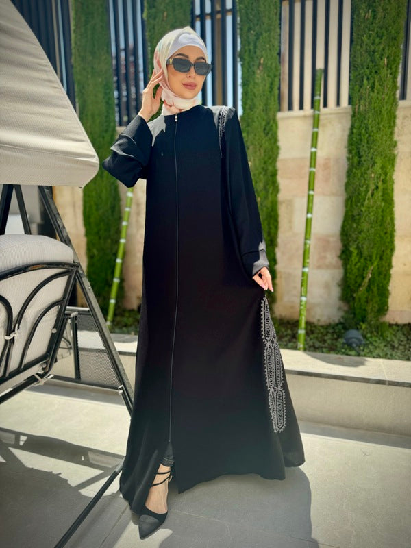 Elegant and Practical Black Abaya