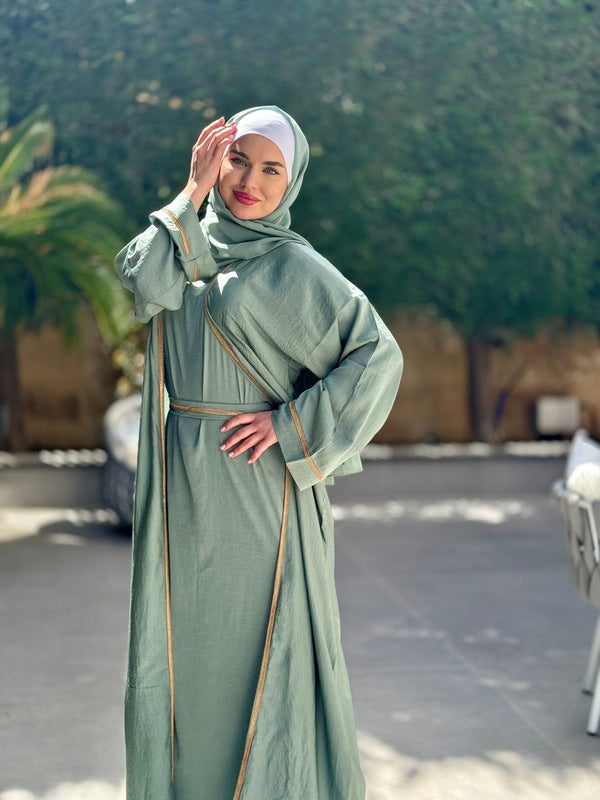 Elegant and Stylish Emirati Abaya – Al Karam Qadri