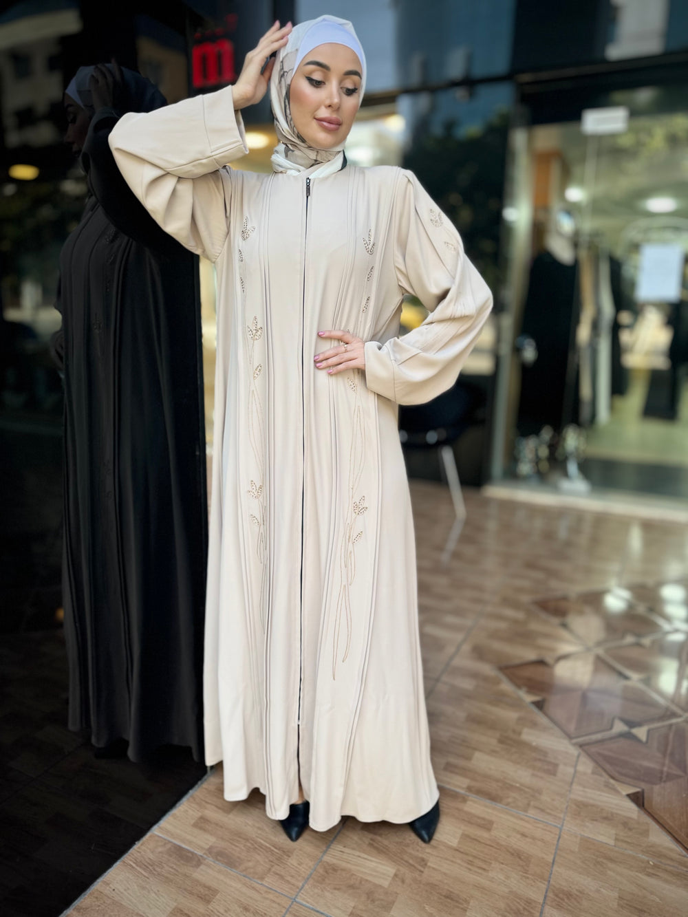 Comfortable Embroidered Abaya