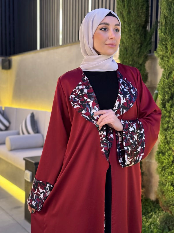 
                  
                    Double-Face Silk Designer Abaya
                  
                